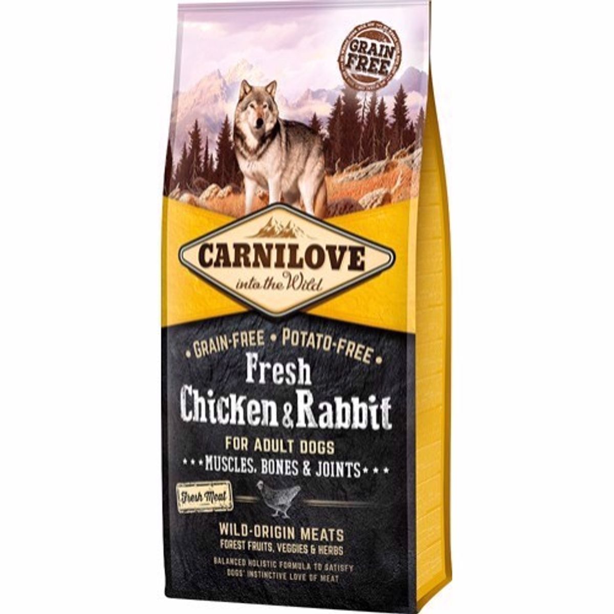 Carnilove Adult Chicken & Rabbit, 12 kg