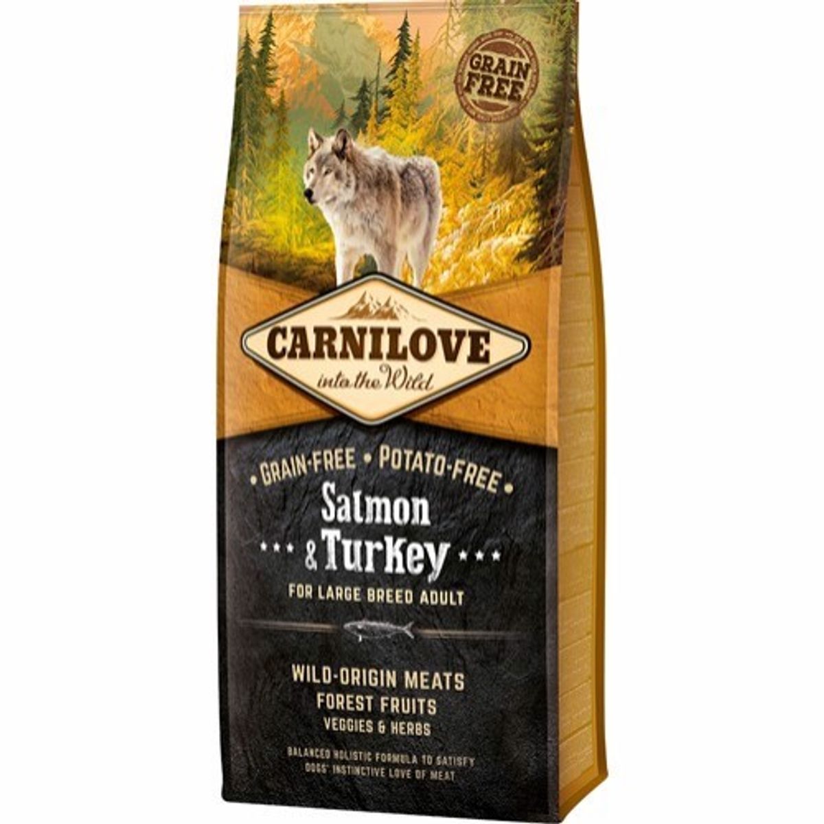 Carnilove Adult Large Breed Salmon & Turkey, 12 kg