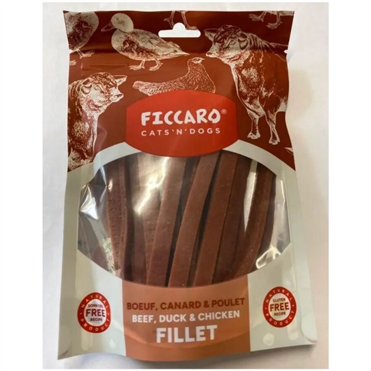 FICCARO Beef, Duck & Chicken Fillet, 100g