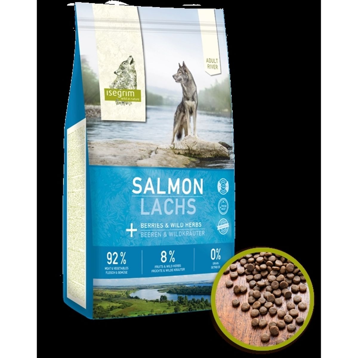 Isegrim Adult River Salmon, 12 kg