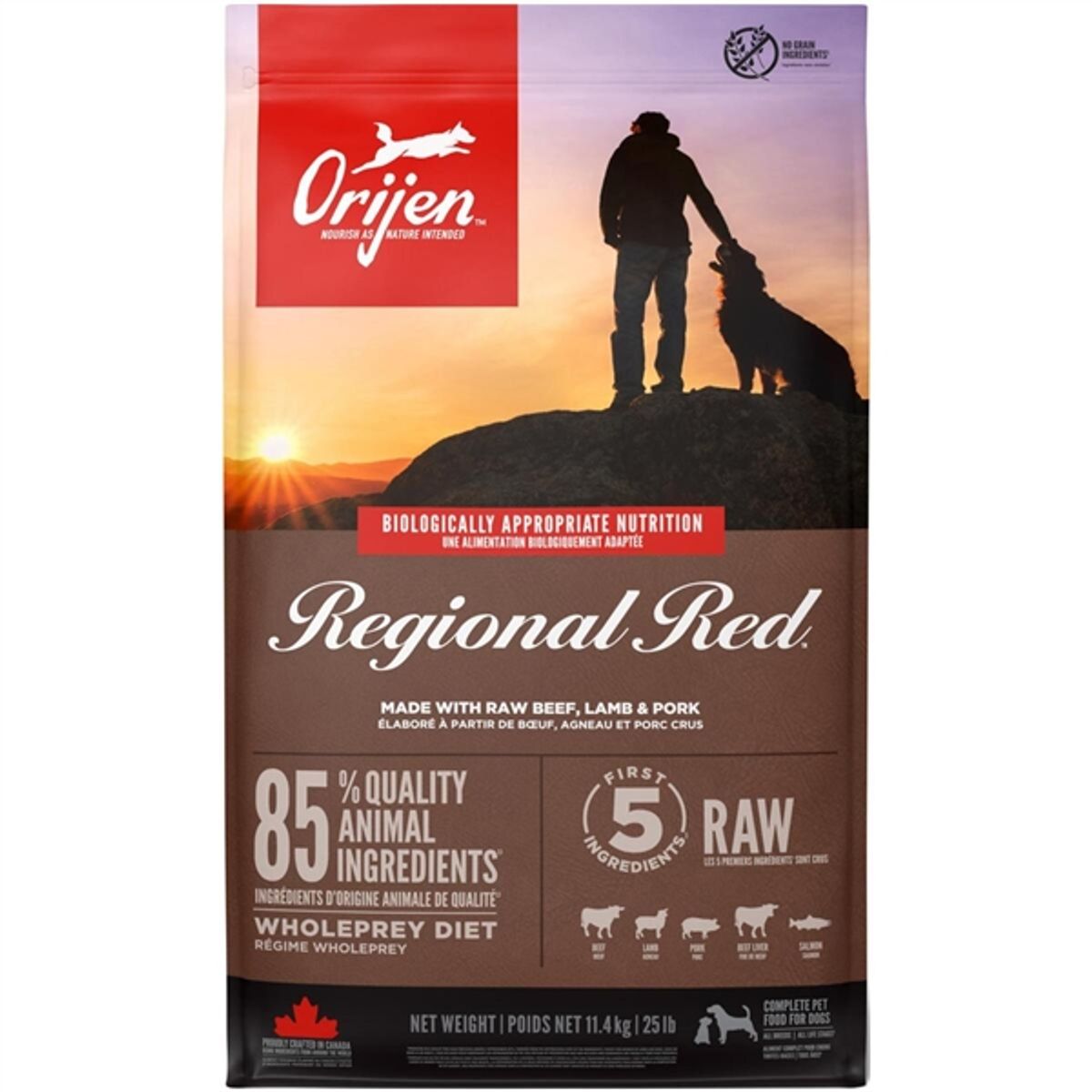 Orijen Regional Red hundefoder, 11.4 kg