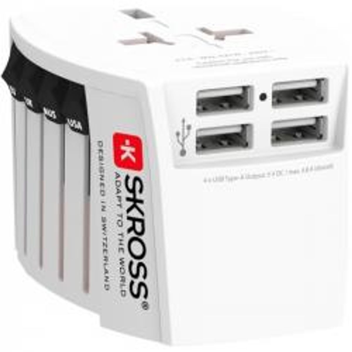 Skross Muv World Travel Adapter, Usb 4xa - Adaptor