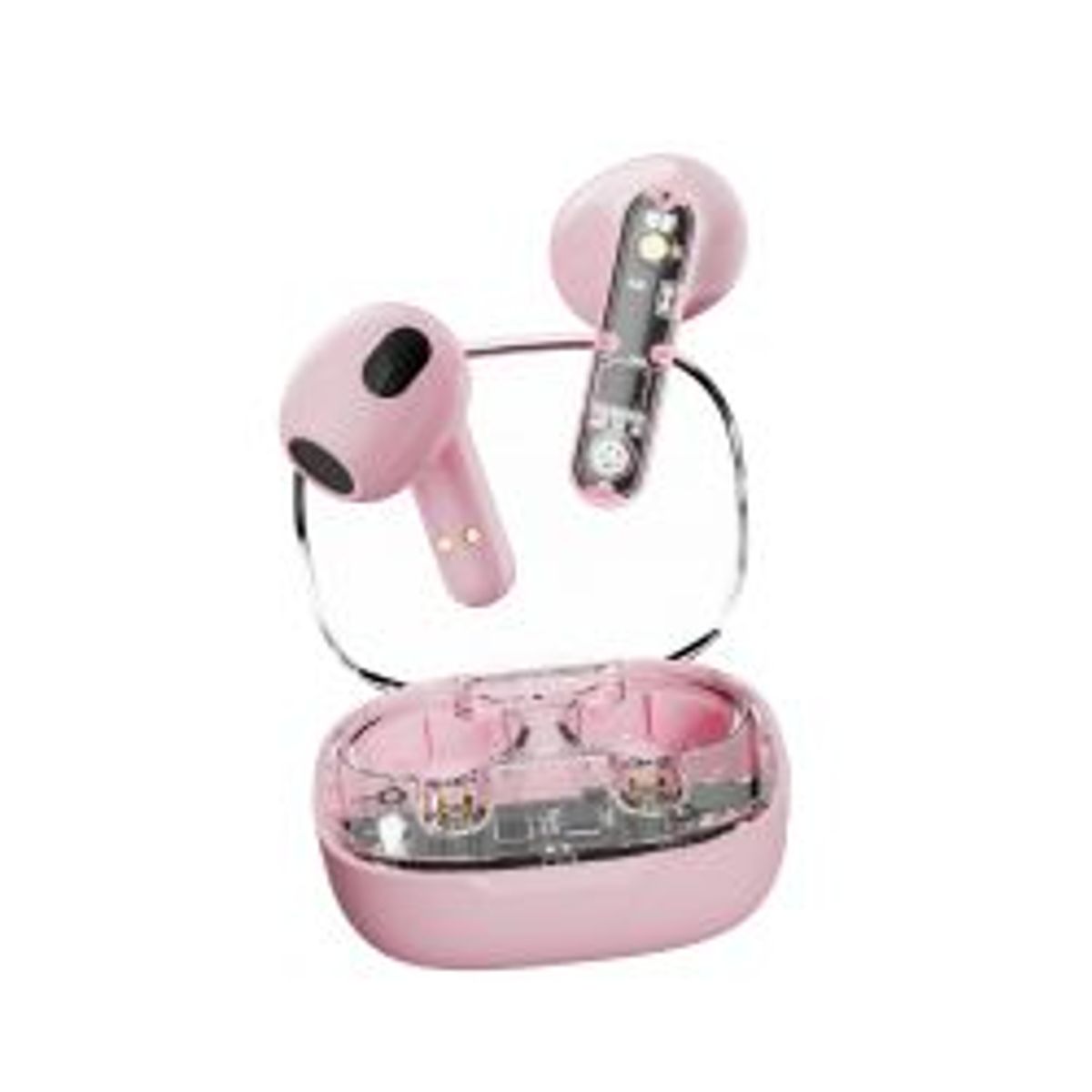 Streetz T150 Tws Earphones, Transparent Pink - Høretelefon