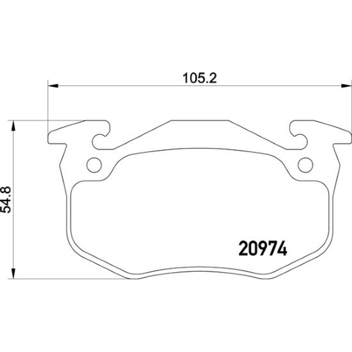 PAGID Bremseklodser Pagid (T6065) (OE ref.: 7701 202 662)