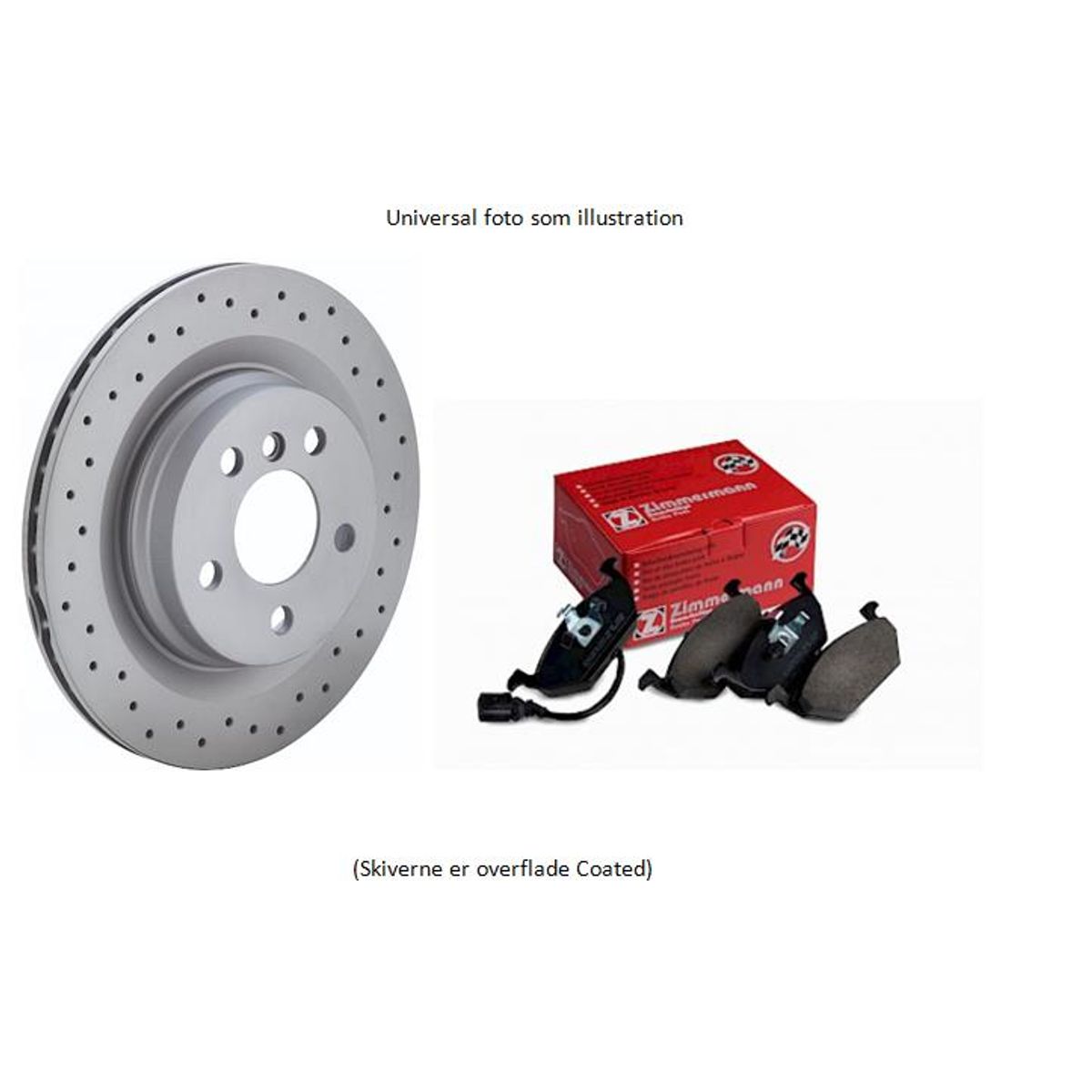 ZIMMERMANN Sportskivesæt med klodser, for og bag - Til BMW E36/E46 (Under 170HK) m.f.