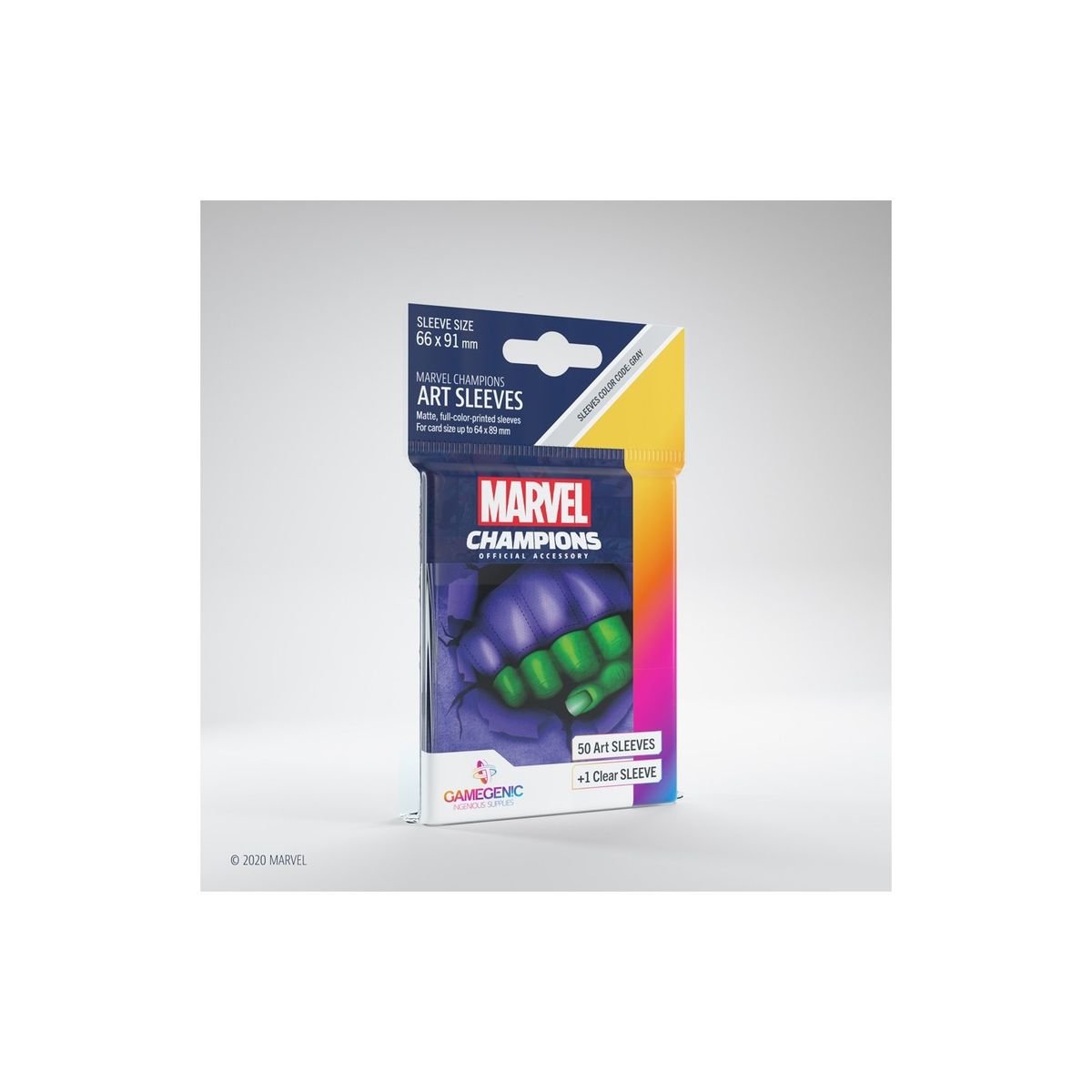 Marvel Champions She Hulk Art sleeves - 50 stk - plastiklommer - GameGenic