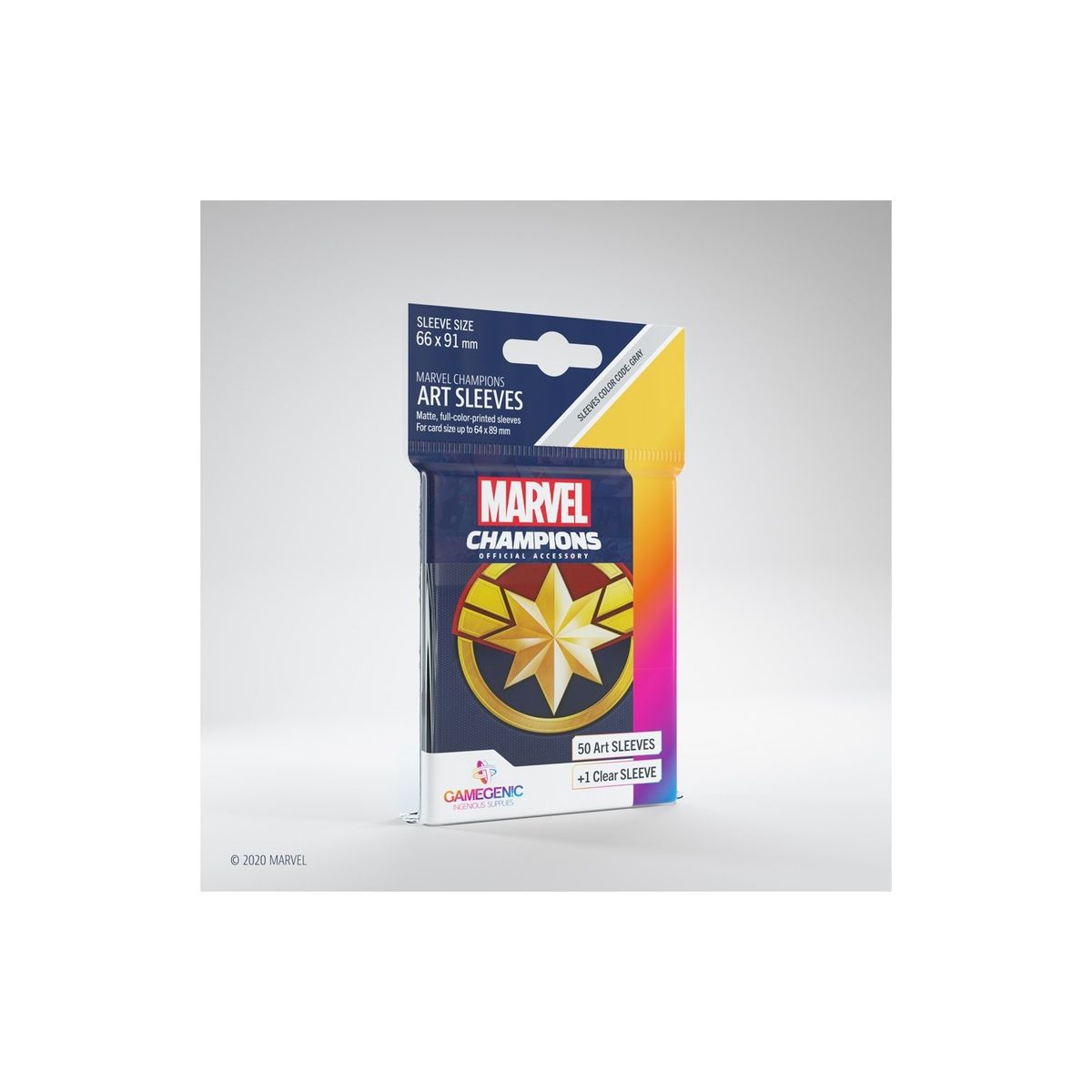 Marvel Champions Black Panther Art sleeves - 50 stk - plastiklommer - GameGenic