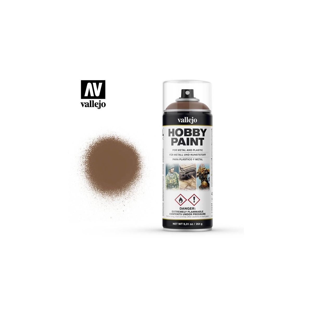 Hobby Paint Primer Basis Fantasy Beasty Brown - Spraymaling - Vallejo