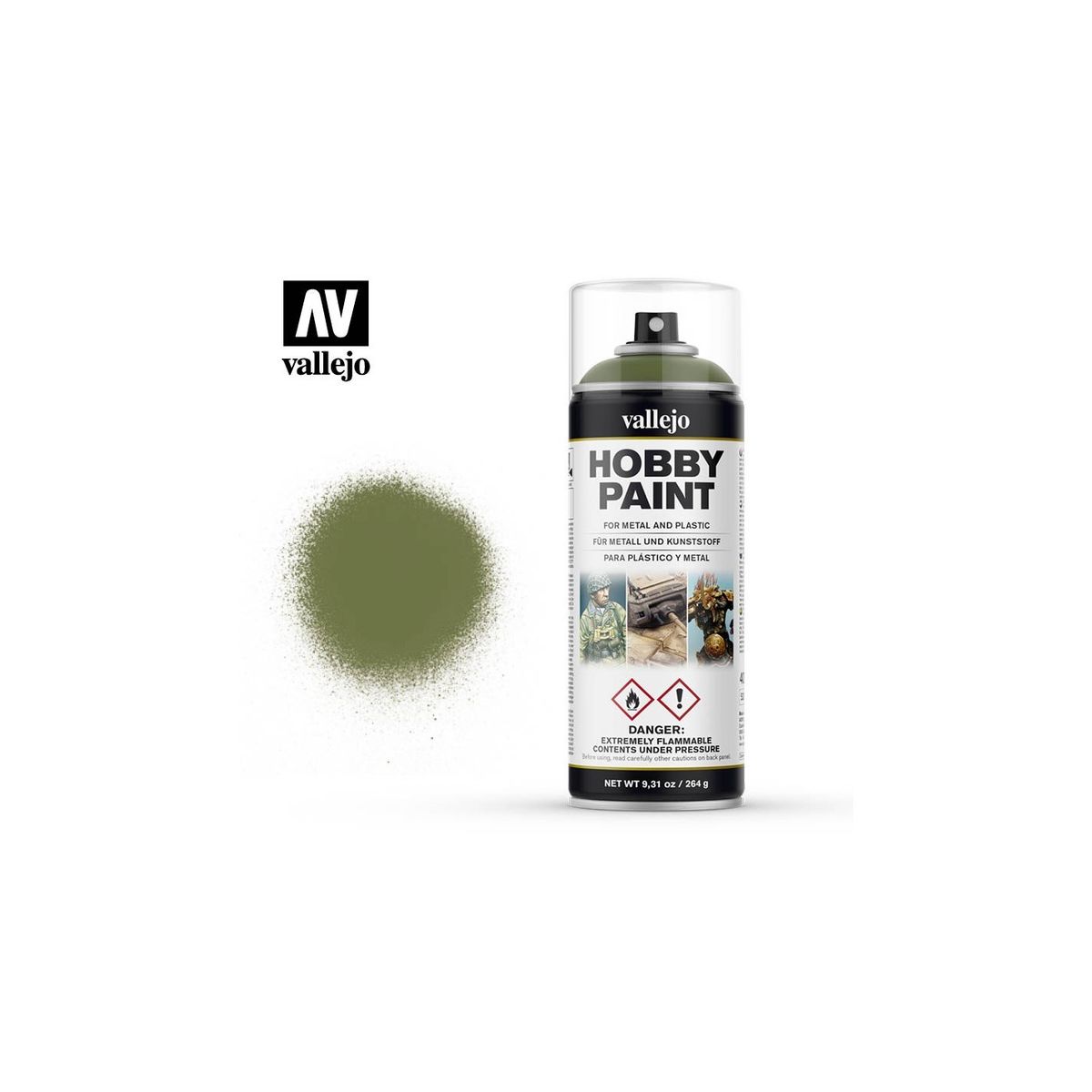 Hobby Paint Primer Basis Fantasy Goblin Green - Spraymaling - Vallejo