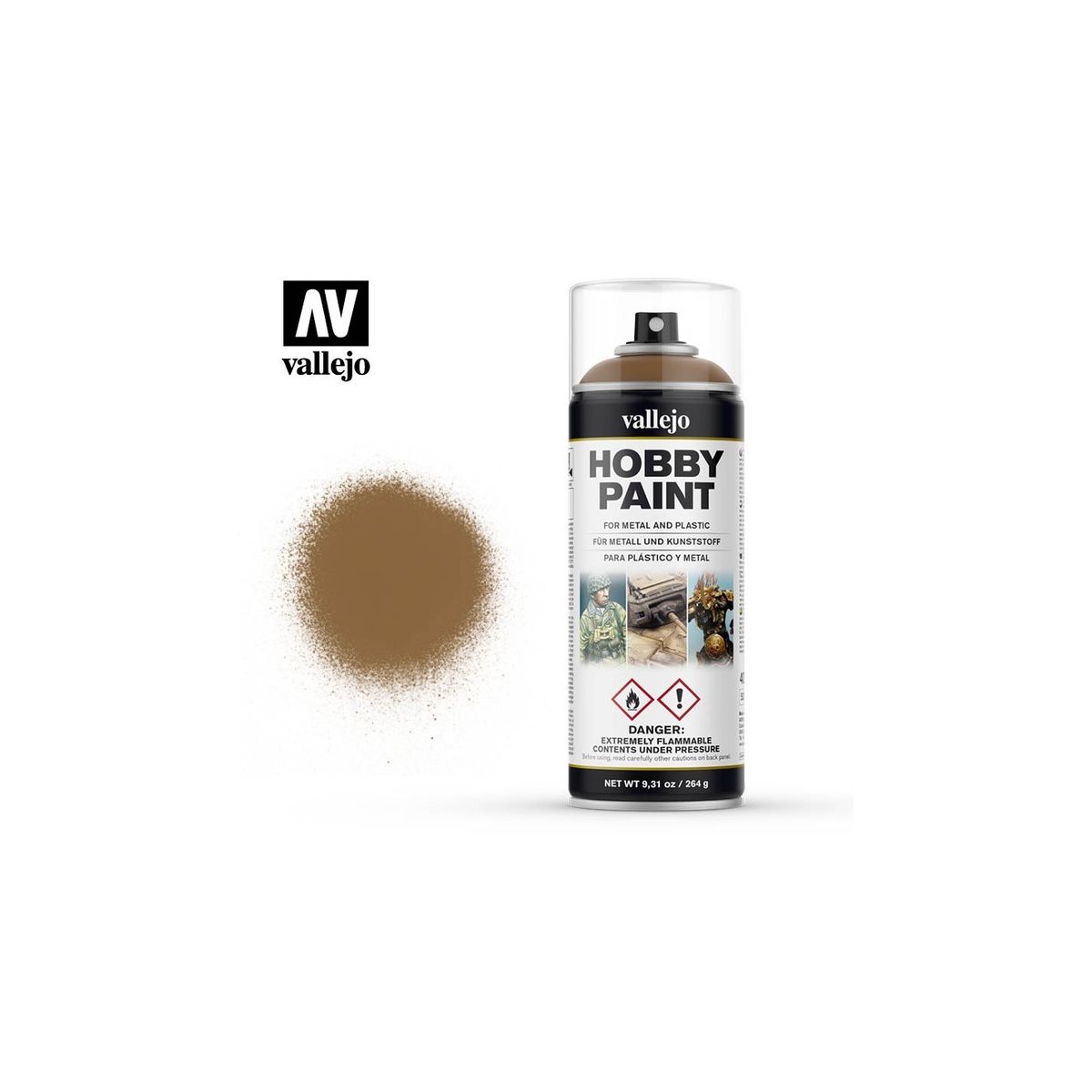 Hobby Paint Primer Basis Fantasy Leather Brown - Spraymaling - Vallejo