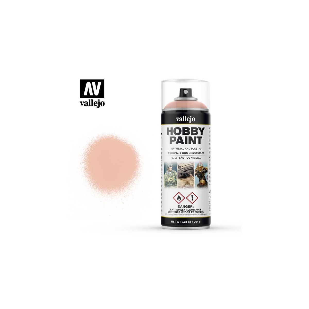 Hobby Paint Primer Basis Fantasy Pale Flesh - Spraymaling - Vallejo