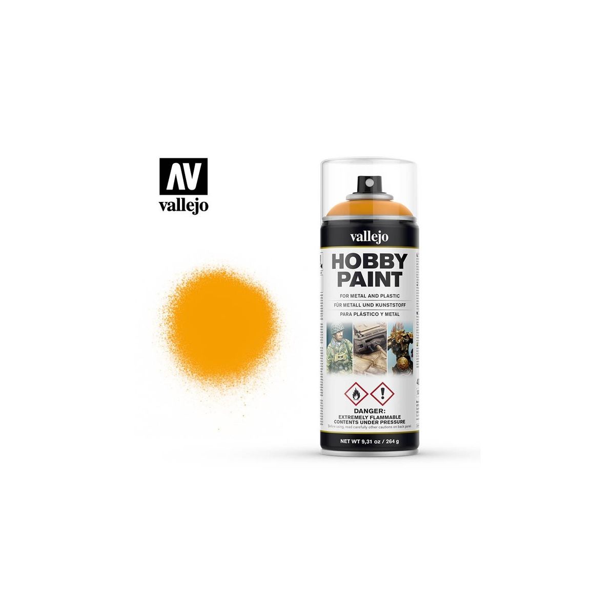 Hobby Paint Primer Basis Fantasy Sun Yellow - Spraymaling - Vallejo