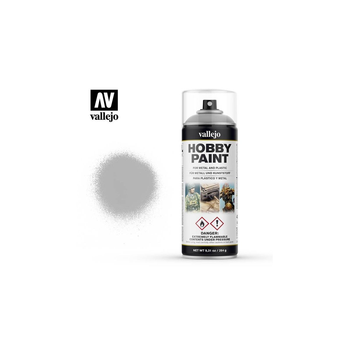 Hobby Paint Primer Basis Basic Grey - Spraymaling - Vallejo