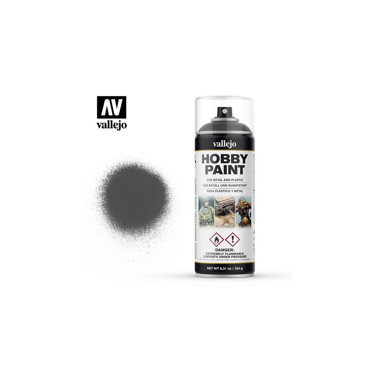 Hobby Paint Primer - Panzer Grey - Spraymaling - Vallejo