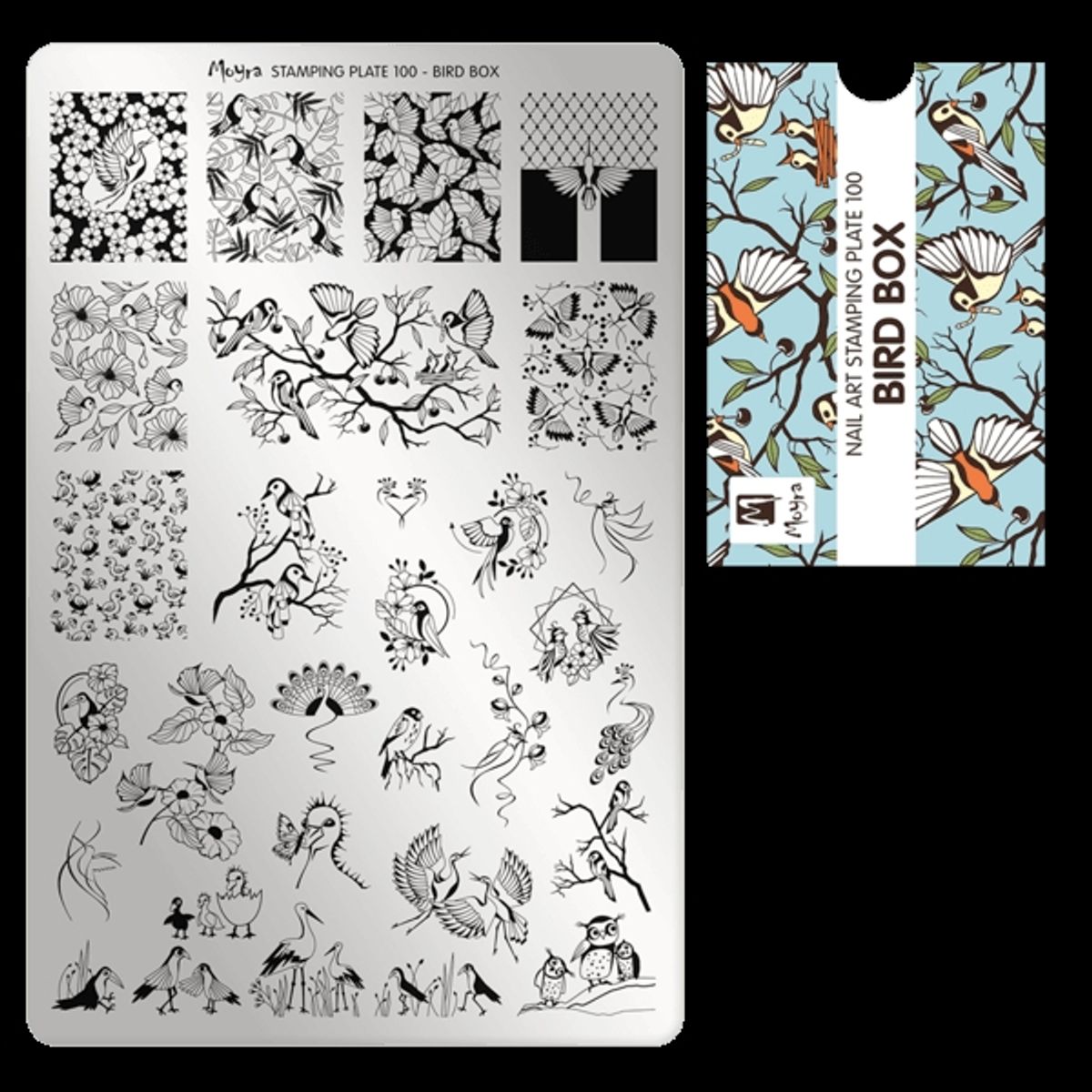 Bird Box Stamping Plade NO. 100, Moyra