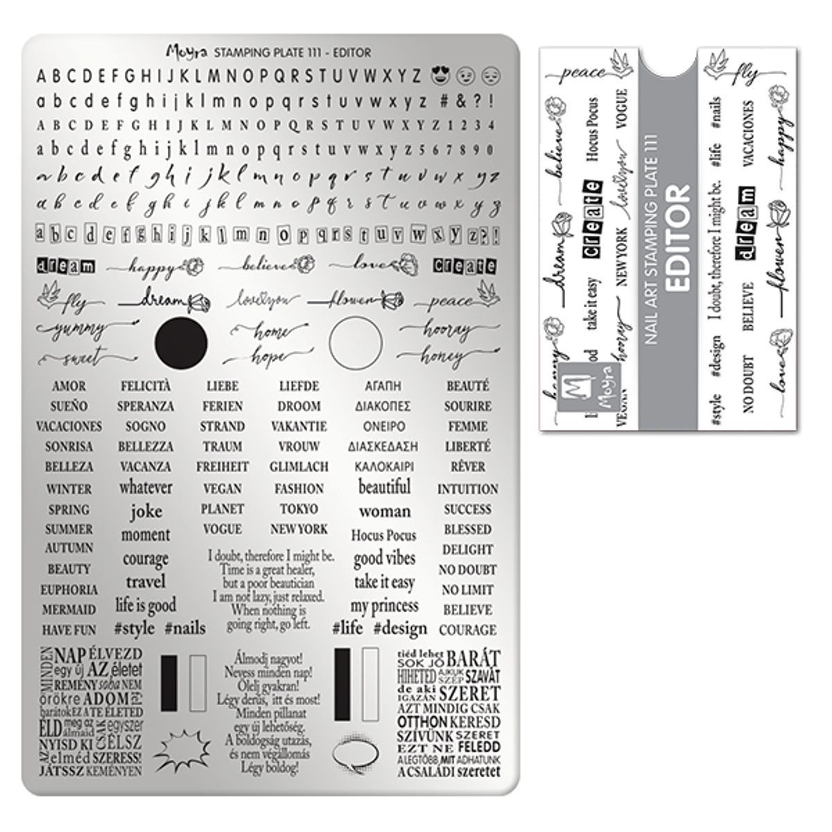 Editor Moyra Stamping Plade No. 111, Moyra