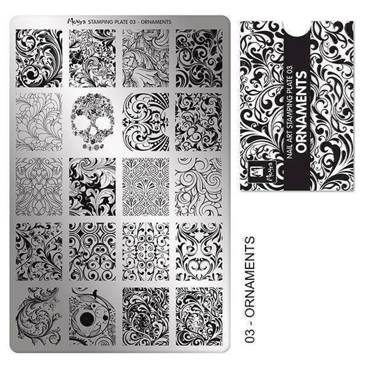 Ornaments Stamping Plade NO. 03, Moyra