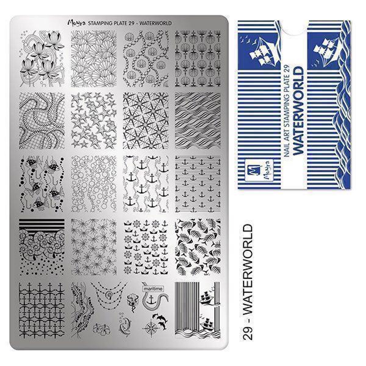 Water World Stamping Plade NO. 29, Moyra