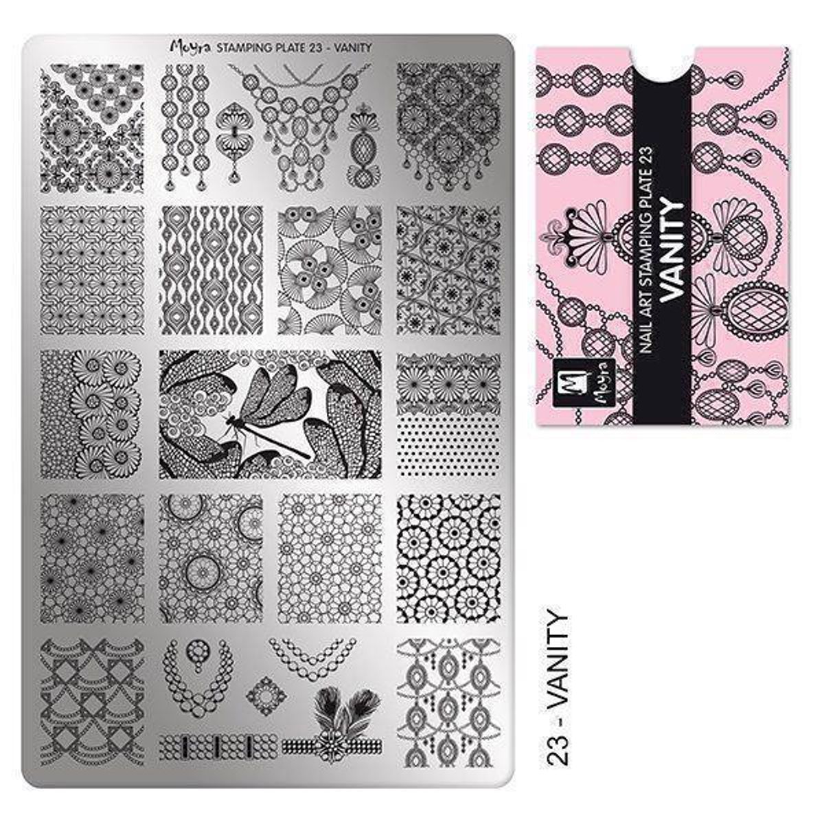 Vanity Stamping Plade NO. 23, Moyra