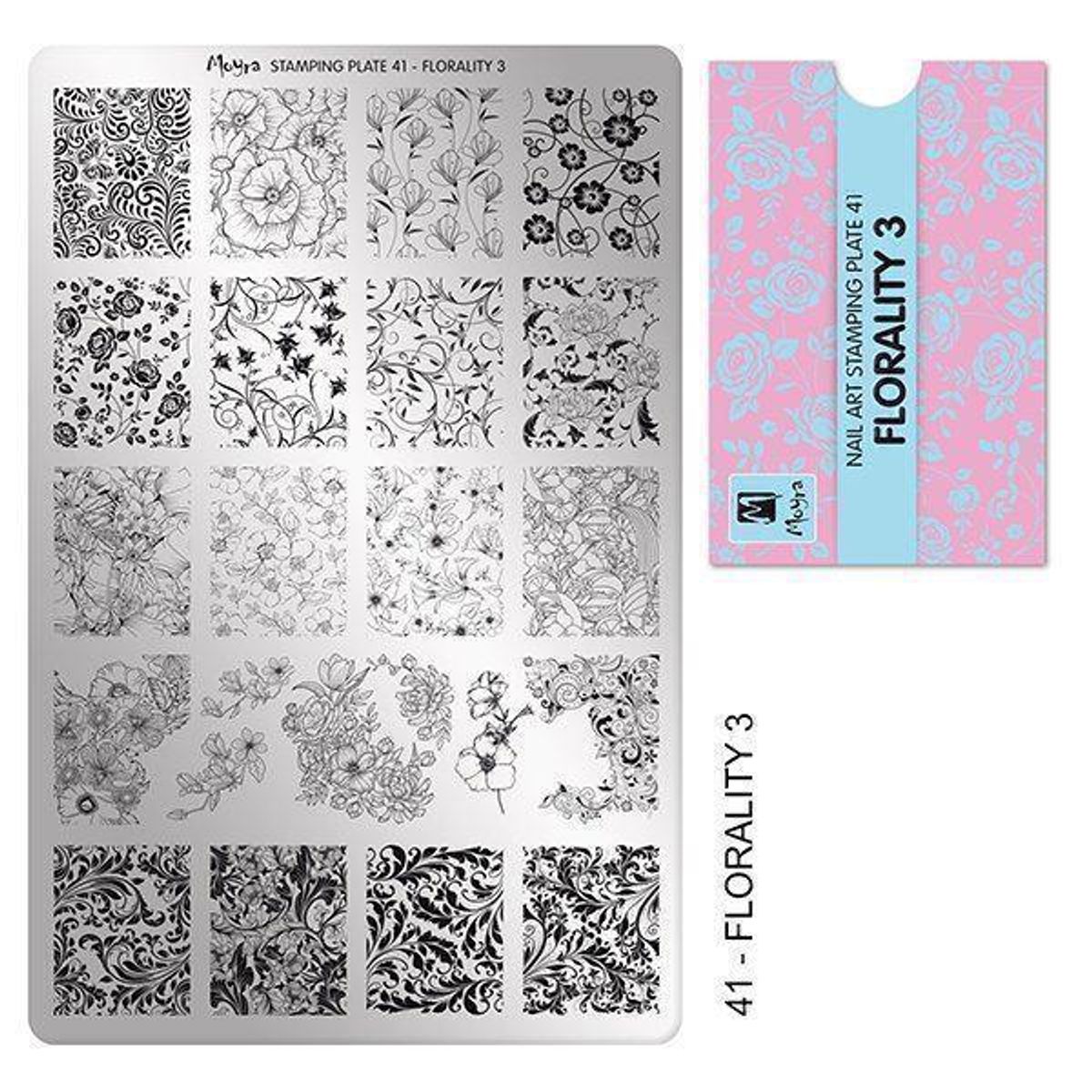 Florality 3 Stamping Plade NO. 41, Moyra