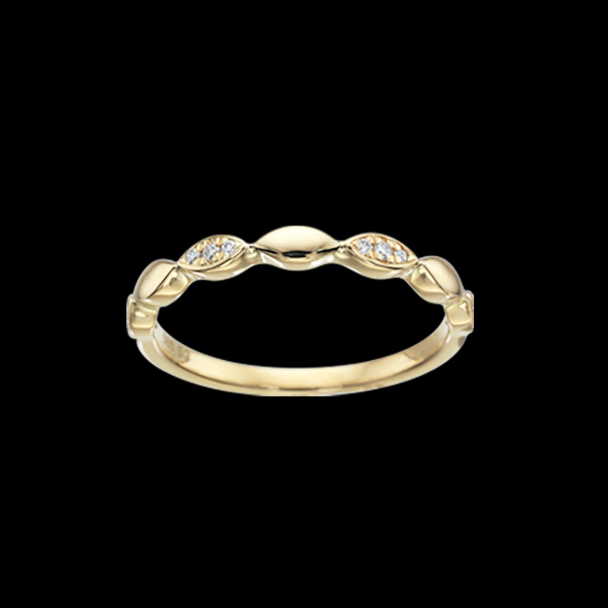 Scrouples Ring i 14 Karat Guld med Brillanter 0,06 Carat W/SI