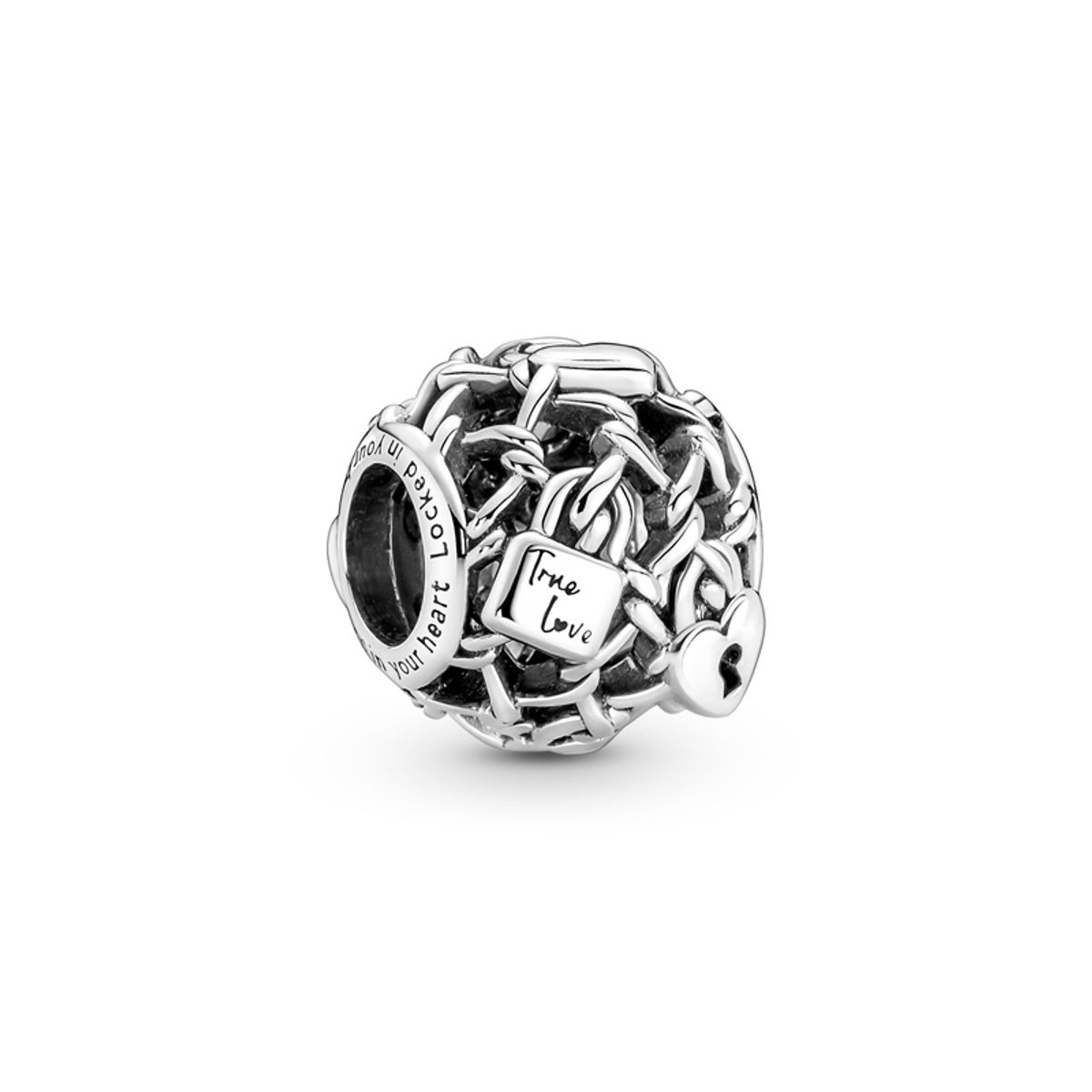 Hegn Og Hængelås Sterling Sølv Charm fra Pandora