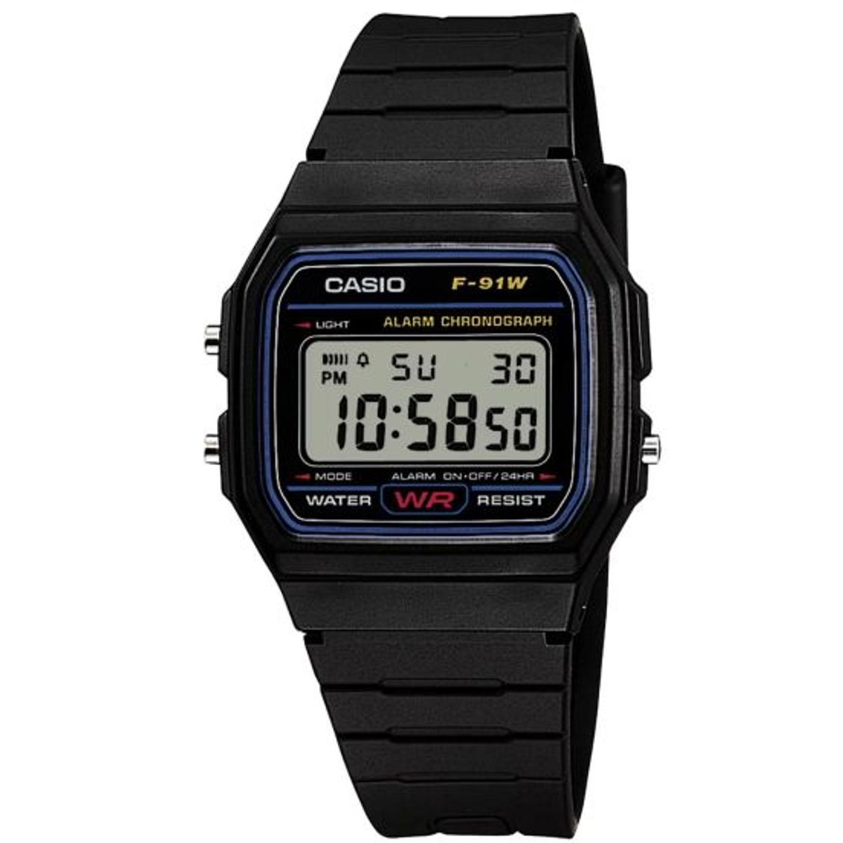 Casio Collection F-91W-1YEG Unisexur