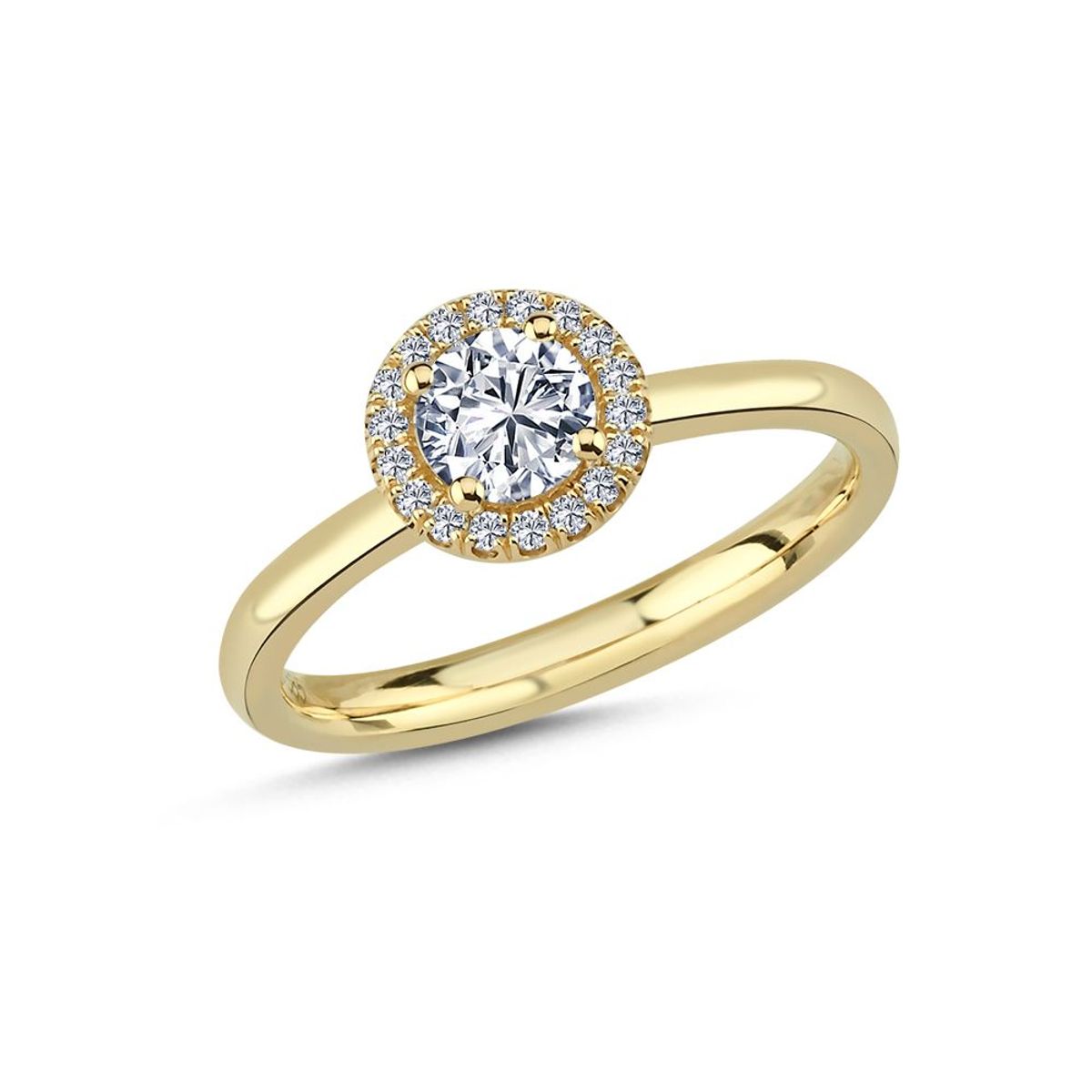 Nuran Bernadotte 14 Karat Guld Ring med Diamanter 0,59 Carat W/VS