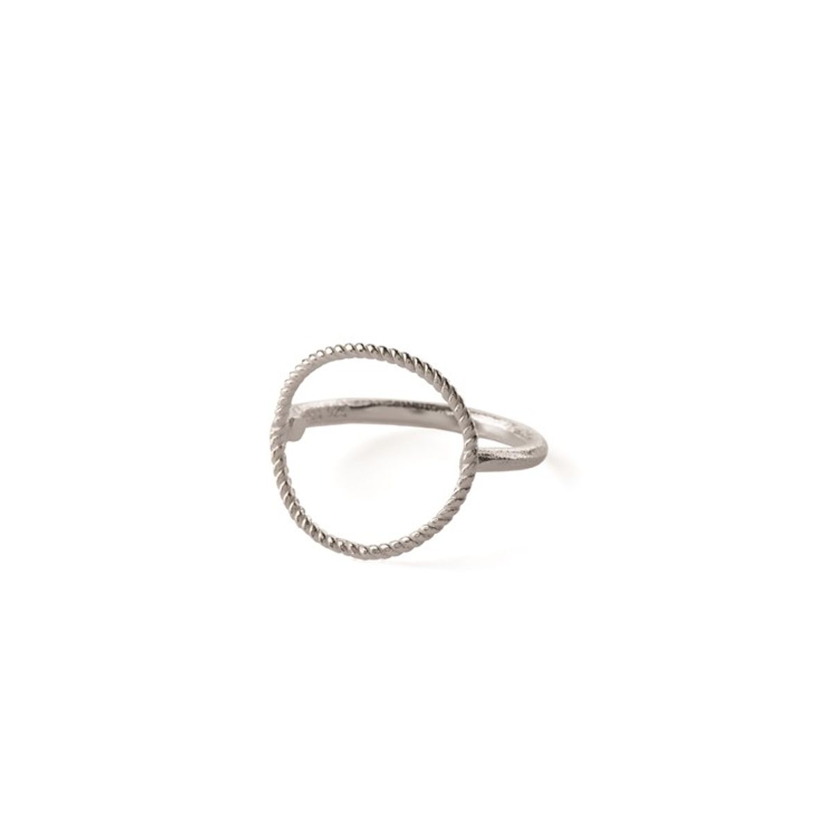 Pernille Corydon Twisted Open Coin Sterling Sølv Ring