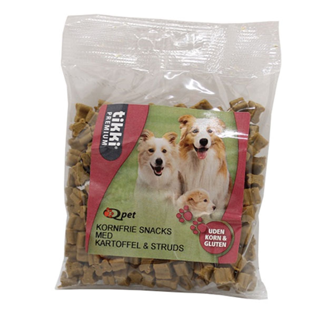 Hunde godbidder - UDEN KORN med Struds, 150g