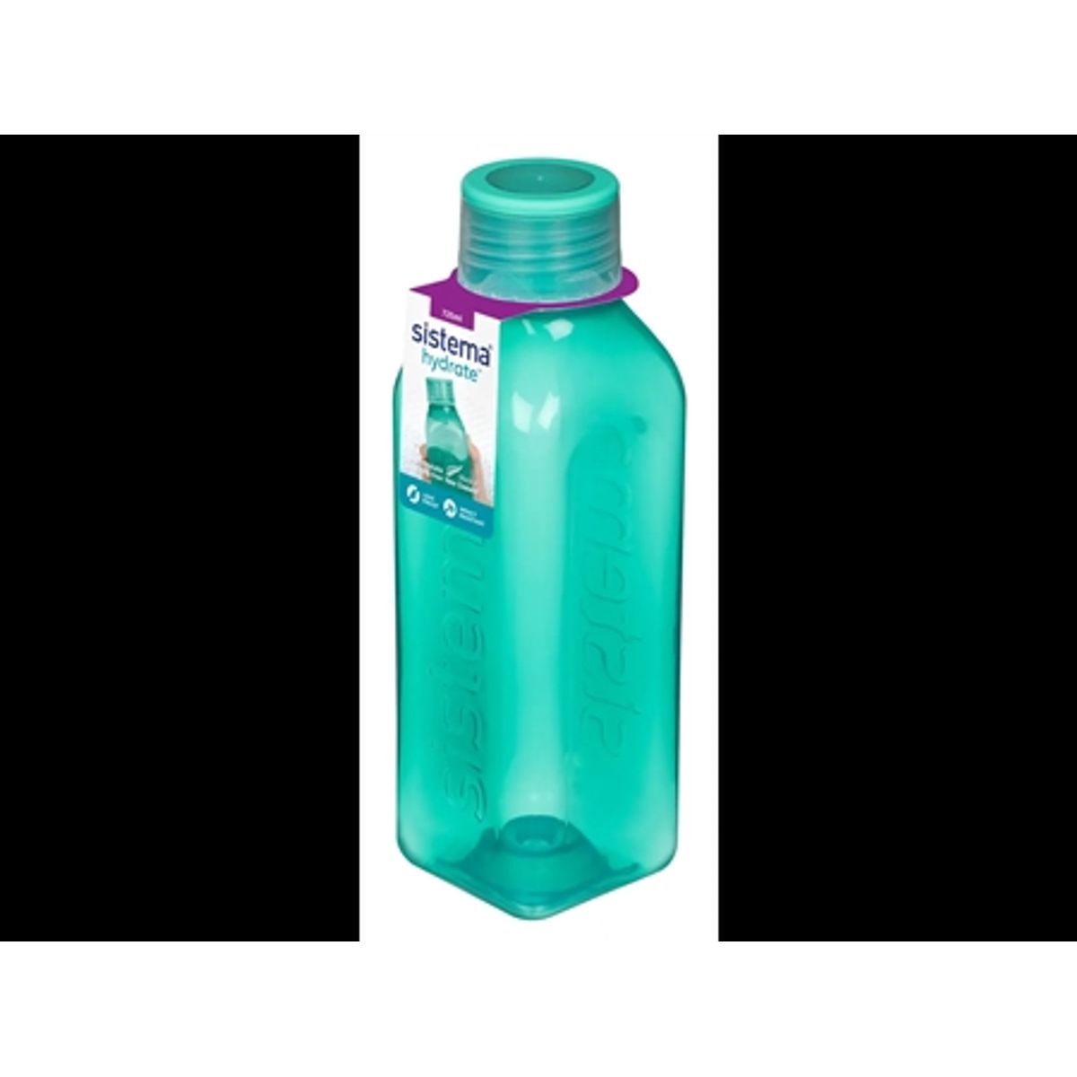 SISTEMA Medium Square Bottle 725ml Grøn