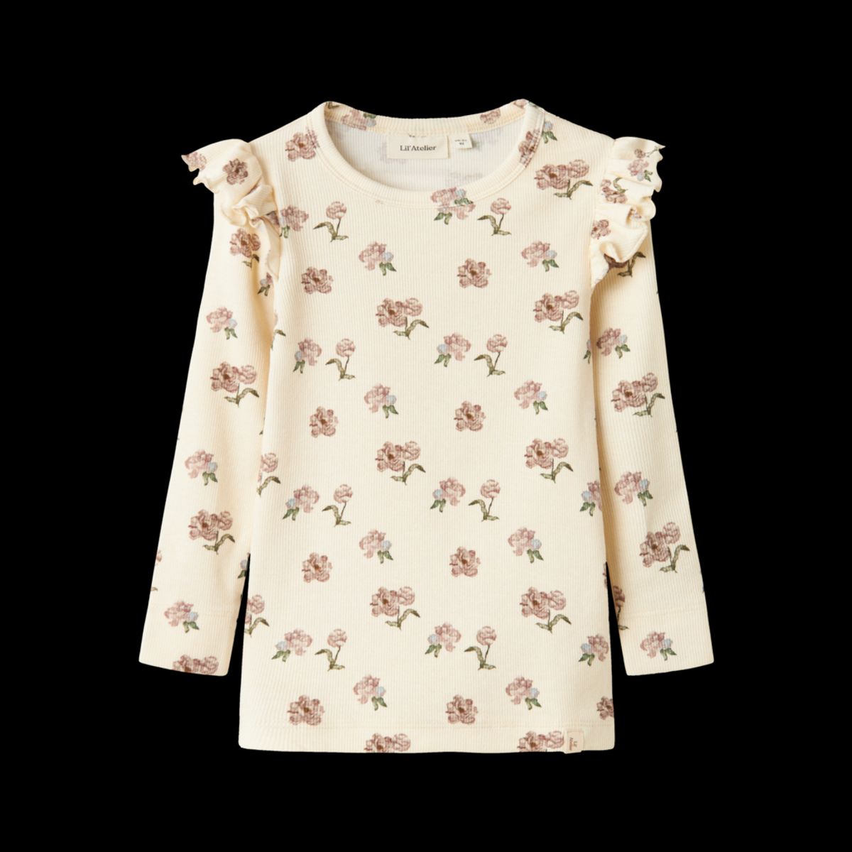 LIL ATELIER Bluse Gavo Eko Turtledove Peony