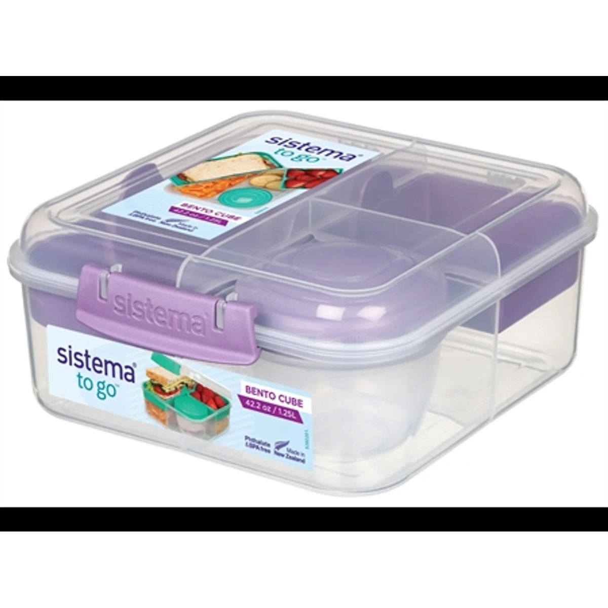 SISTEMA Bento Cube To Go 1,25L Lilla