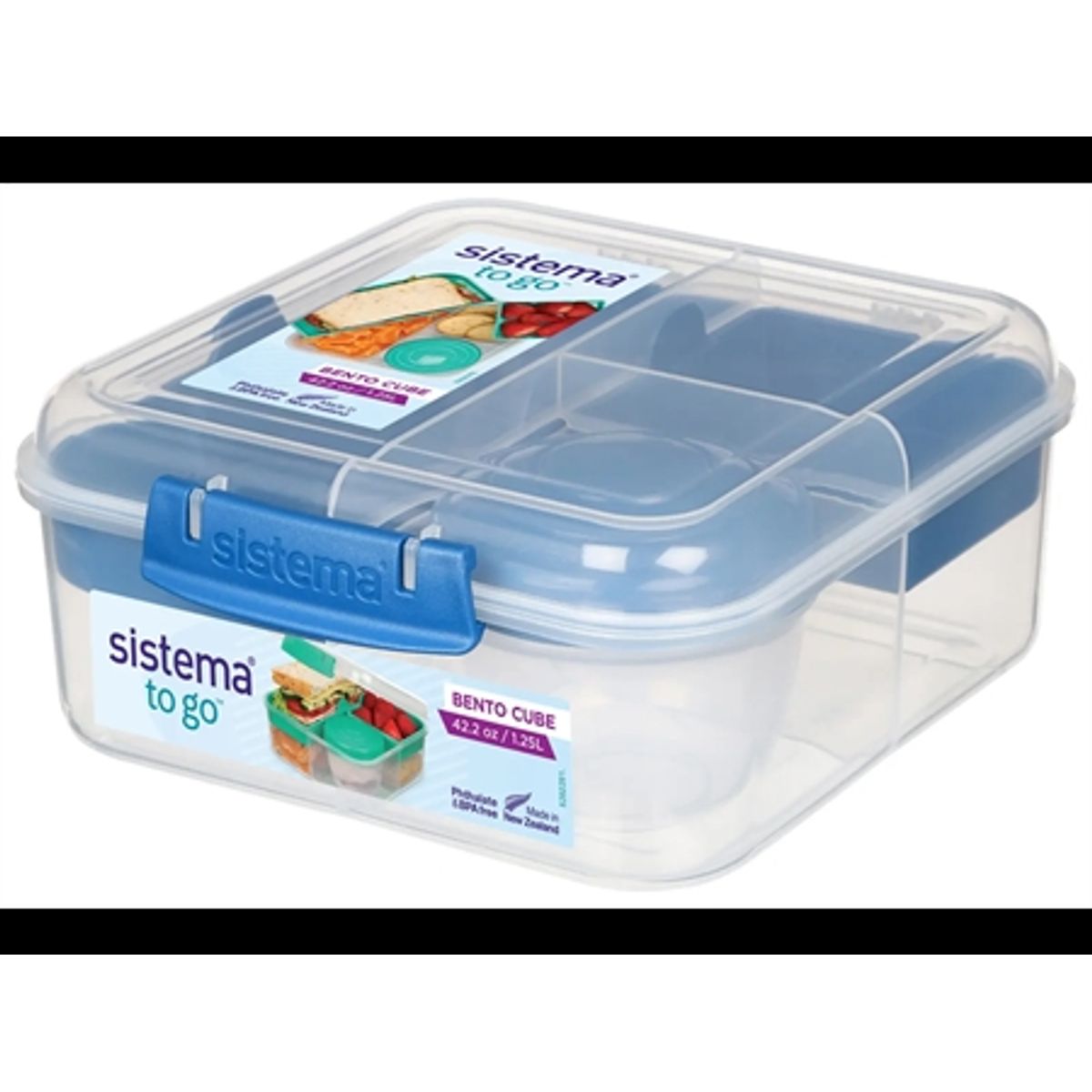 SISTEMA Bento Cube To Go 1,25L Blå