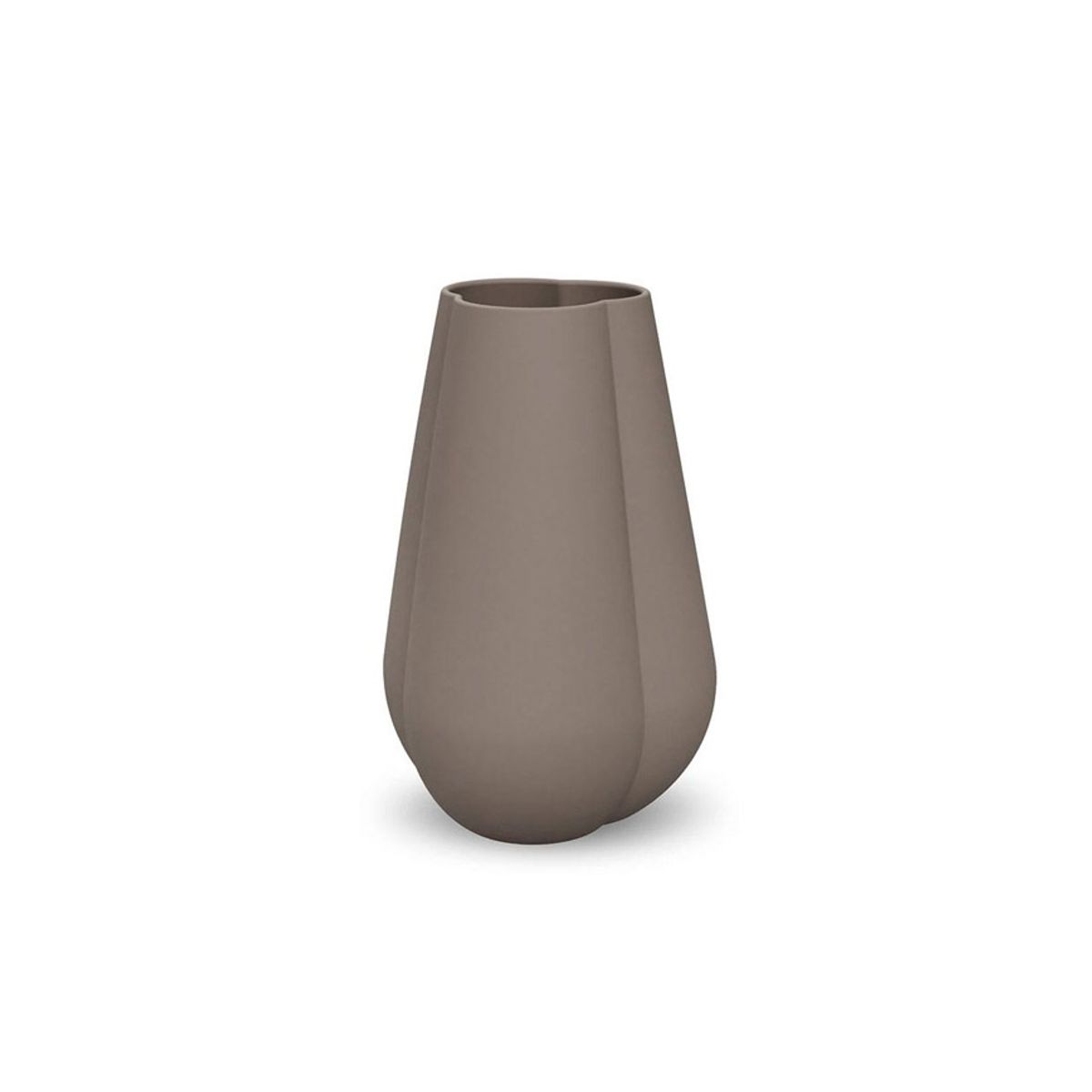 CLOVER VASE 18 CM MUD