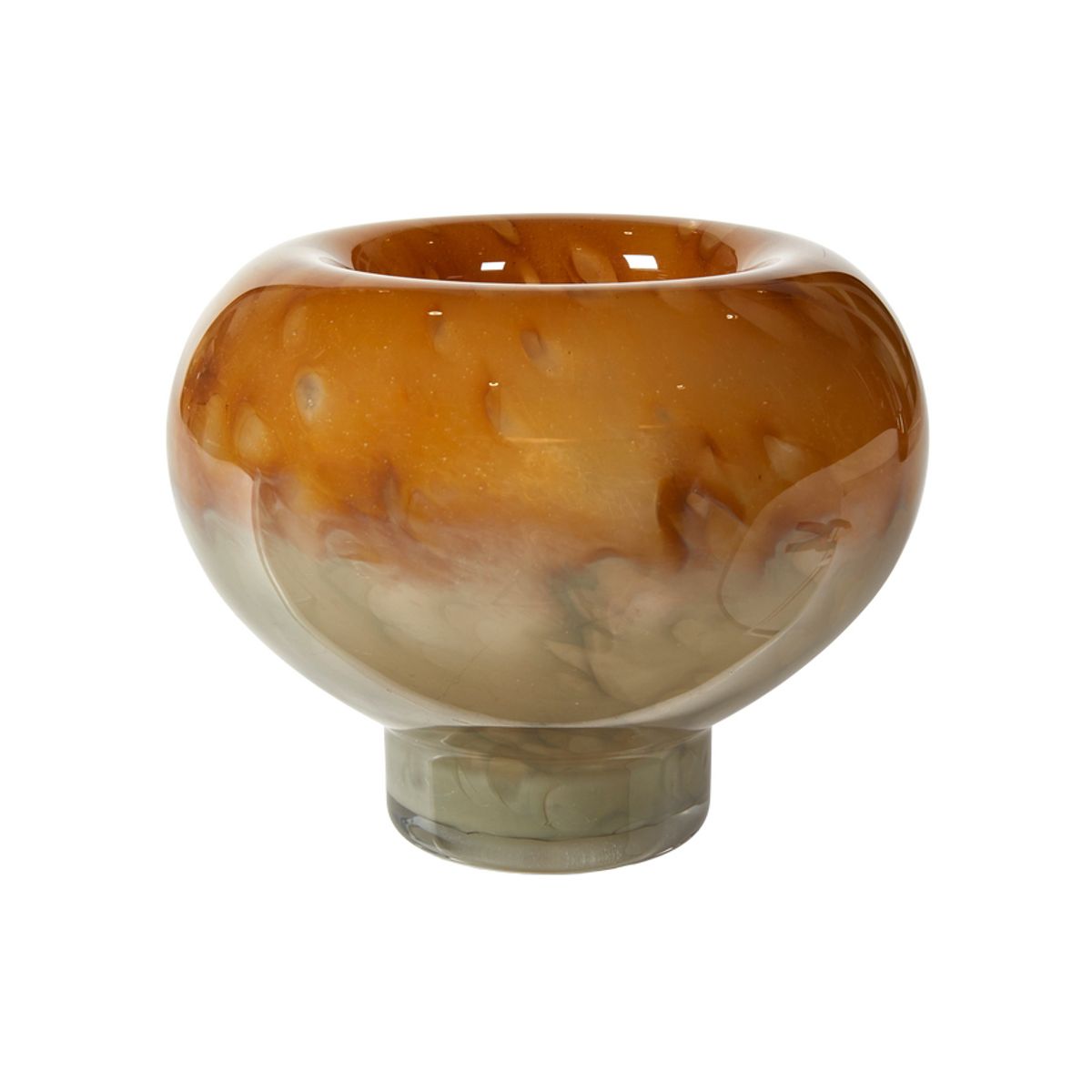 GLAS VASE AMBER MIX E24