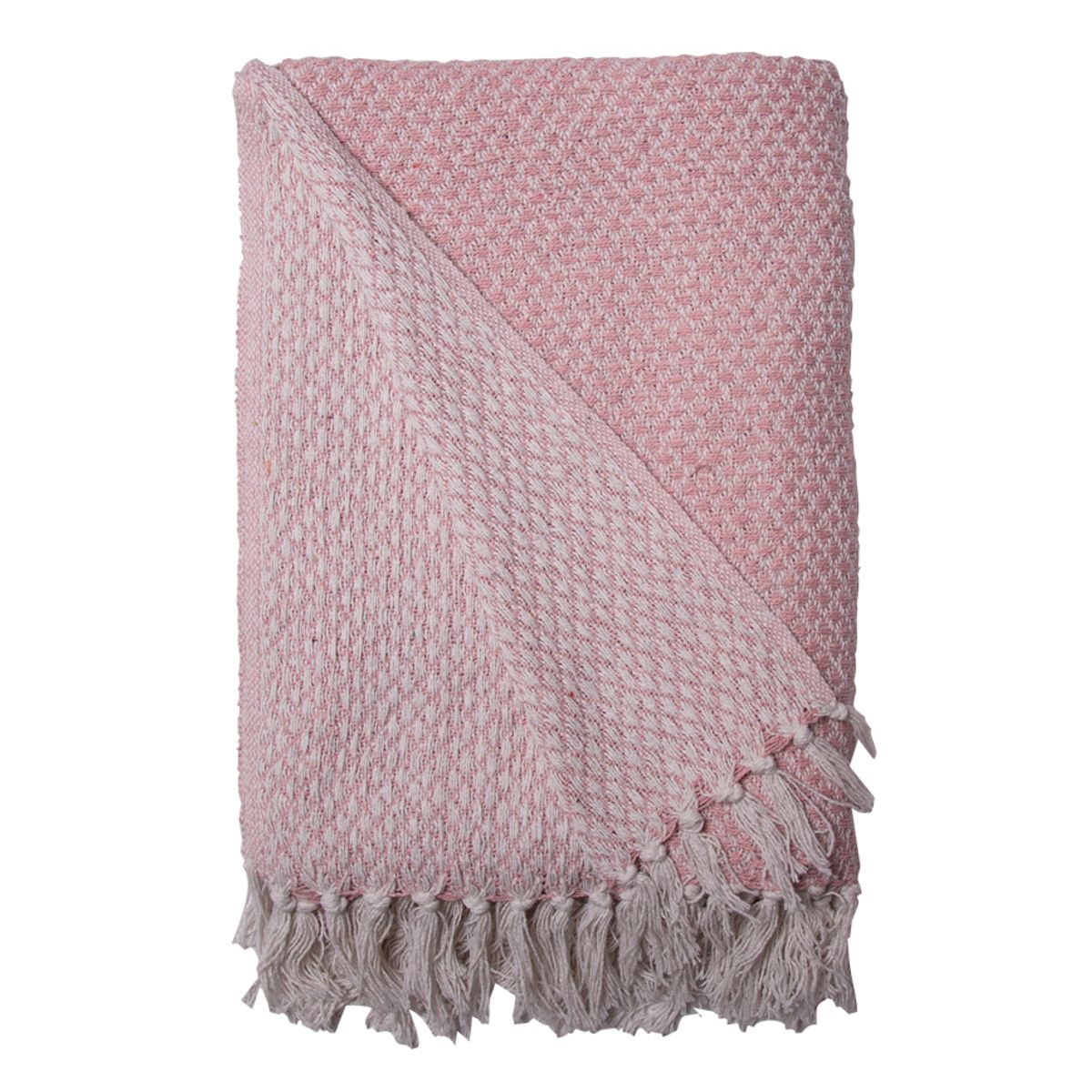 HYGGE PLAID ROSA/HVID