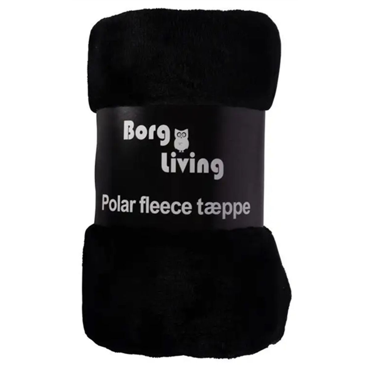 Fleece tæppe - Sort - 150x200 cm - Blødt og lækkert sofatæppe - Borg Living