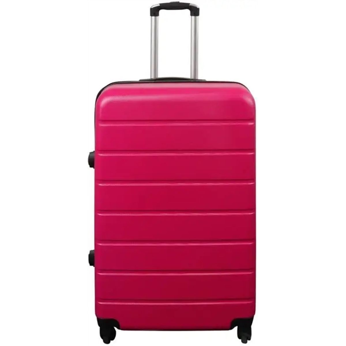 Stor kuffert - Pink - Hardcase kuffert - Str. Large - Letvægts kuffert med 4 hjul