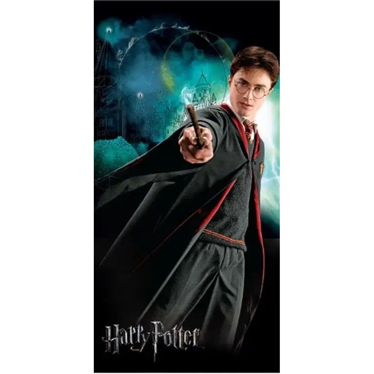 Harry Potter badehåndklæde - 70x140 cm - 100% Blød bomuld