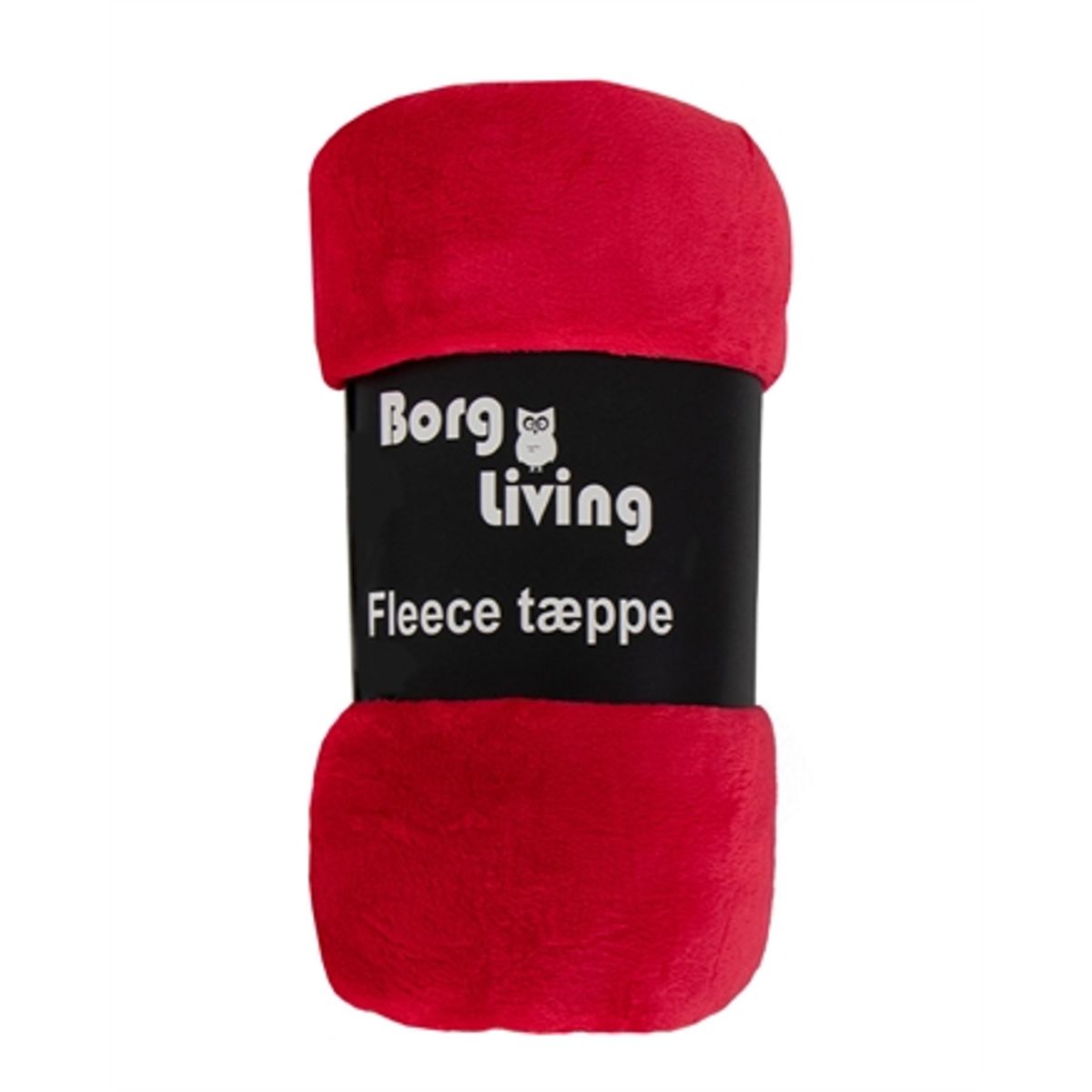 Fleece tæppe - Rød - 150x200 cm - Blødt og lækkert sofatæppe - Borg Living