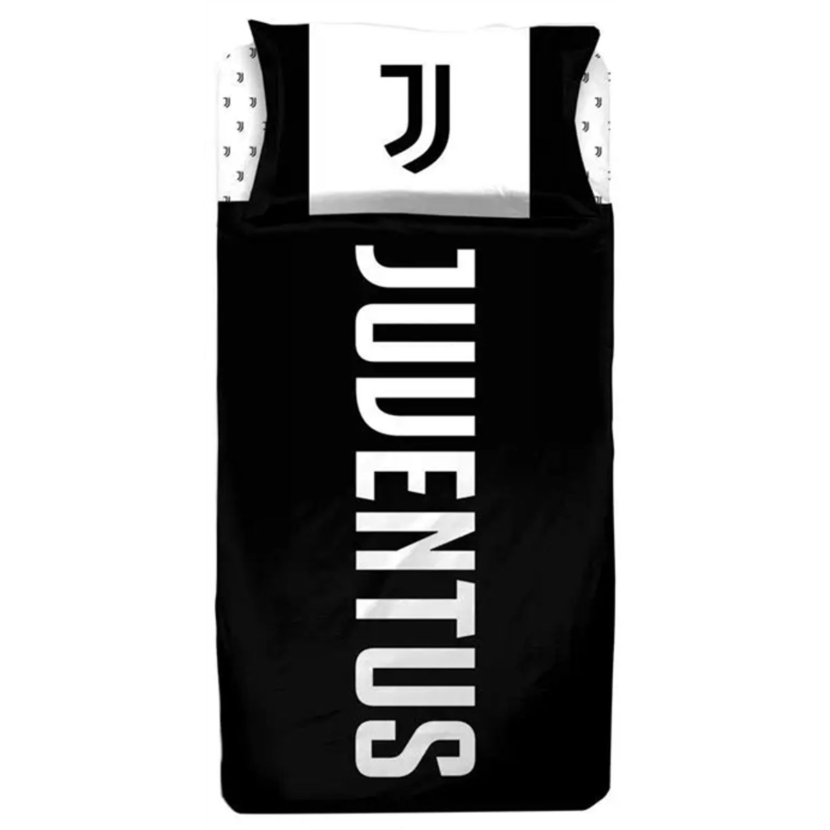 Juventus sengetøj - 140x200 cm - Fodbold sengetøj - 100% bomulds sengesæt