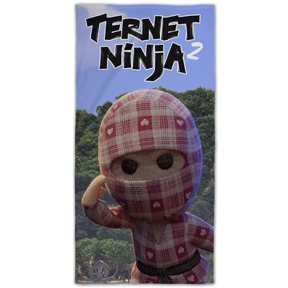 Ternet Ninja 2 badehåndklæde - 70x140cm - 100% Bomuld