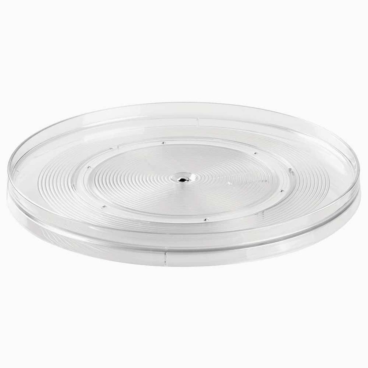 Sabina - Turntable (lav) - Transparent - 36,5cm x 36,5cm x 4,3cm