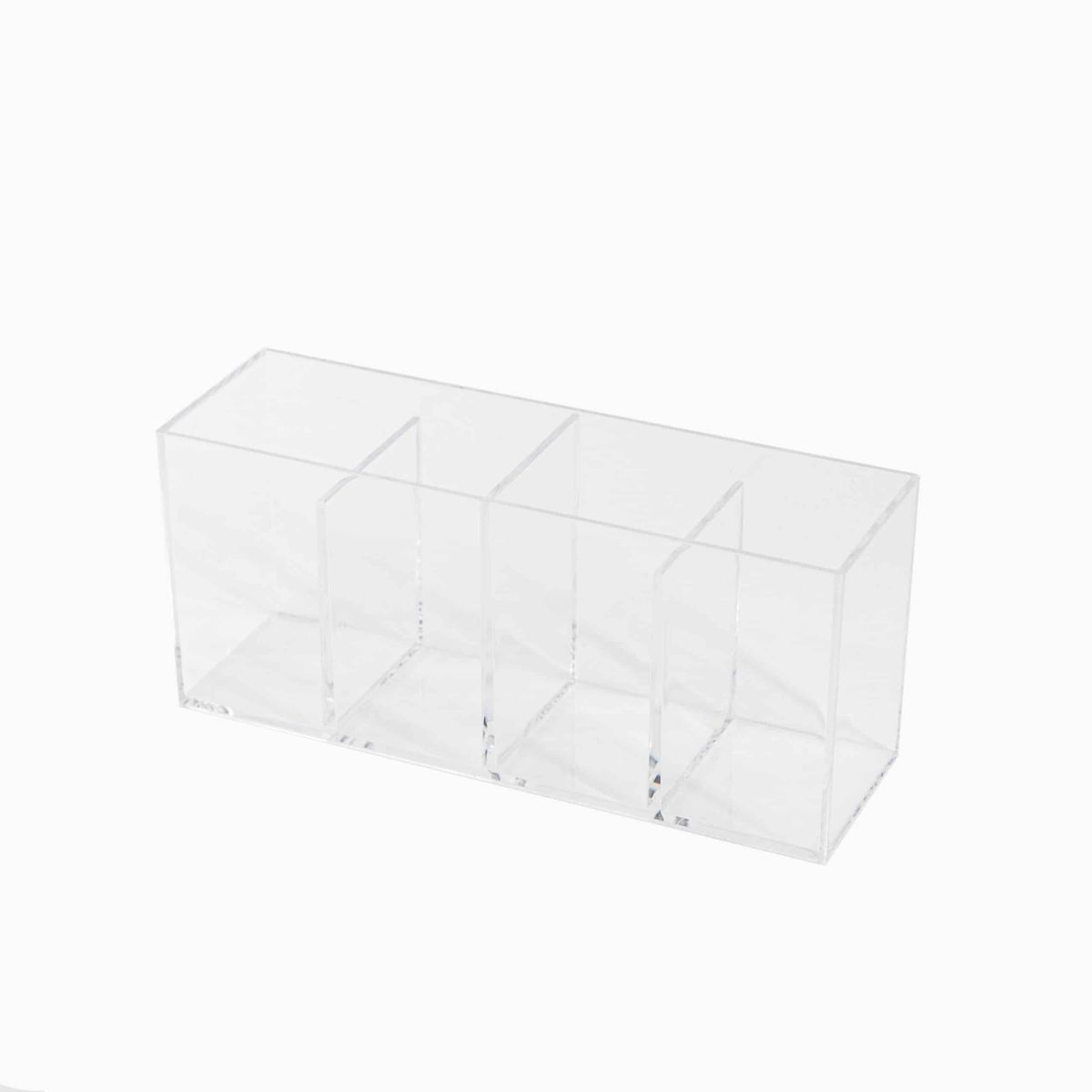 Ronja - Organizer med fire rum - Transparent - 22,3cm x 7cm x 9,8cm