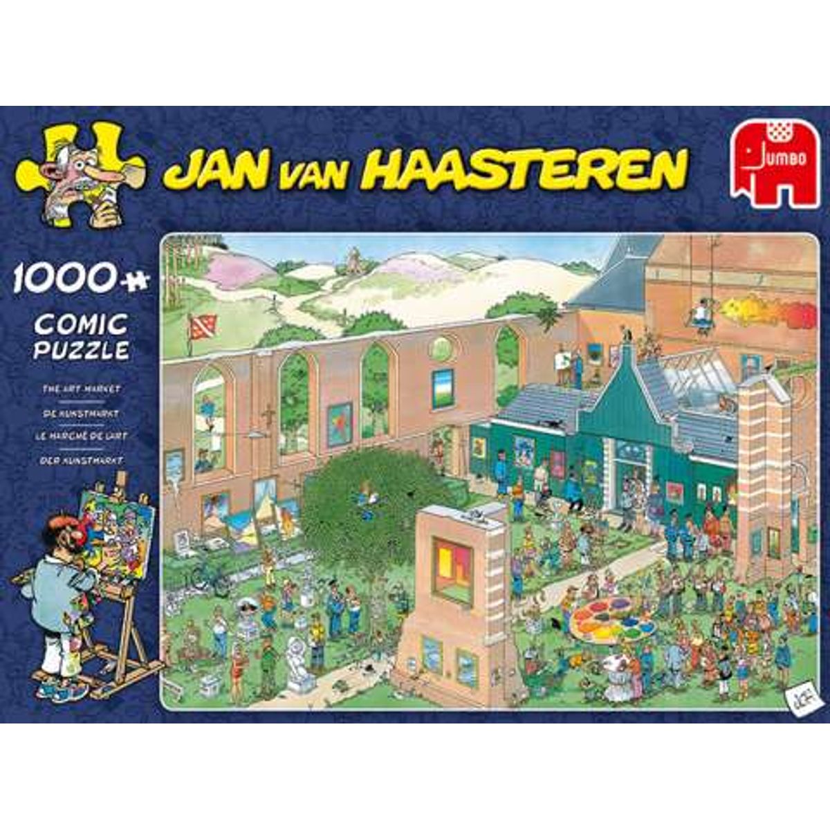 Jan van Haasteren: Kunstudstillingen, 1000 brikker