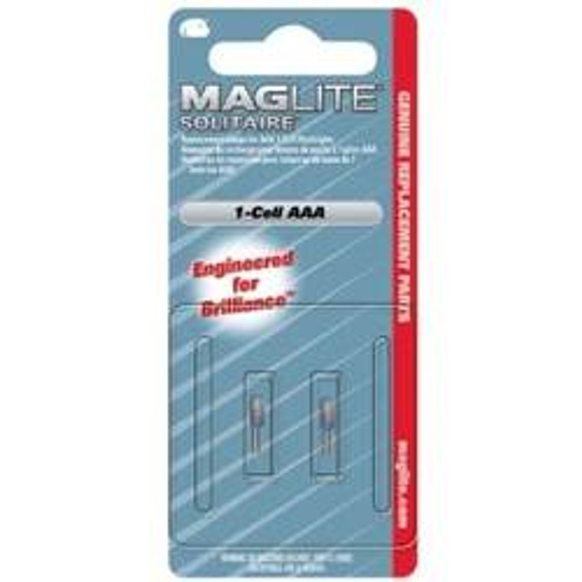 Maglite Replacement Lamp-Bulb for Solitaire 1-Cell AAA Flashlight - 2-pak