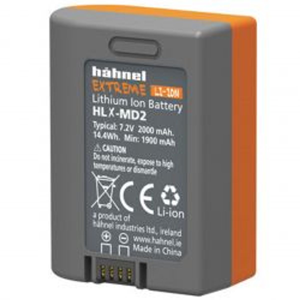 Hähnel Modus Extreme Battery HLX-MD2 7,2V, 2000 mAh, 14,4WH - Batteri