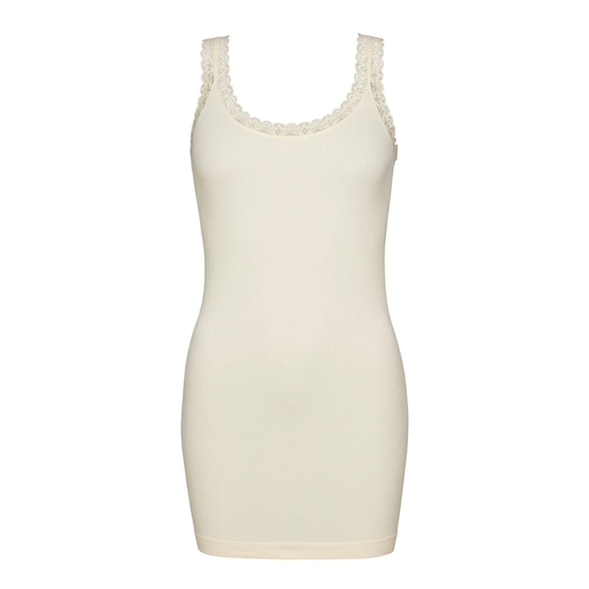 Tim & Simonsen - Frida rib top plus model m/blonde - offwhite