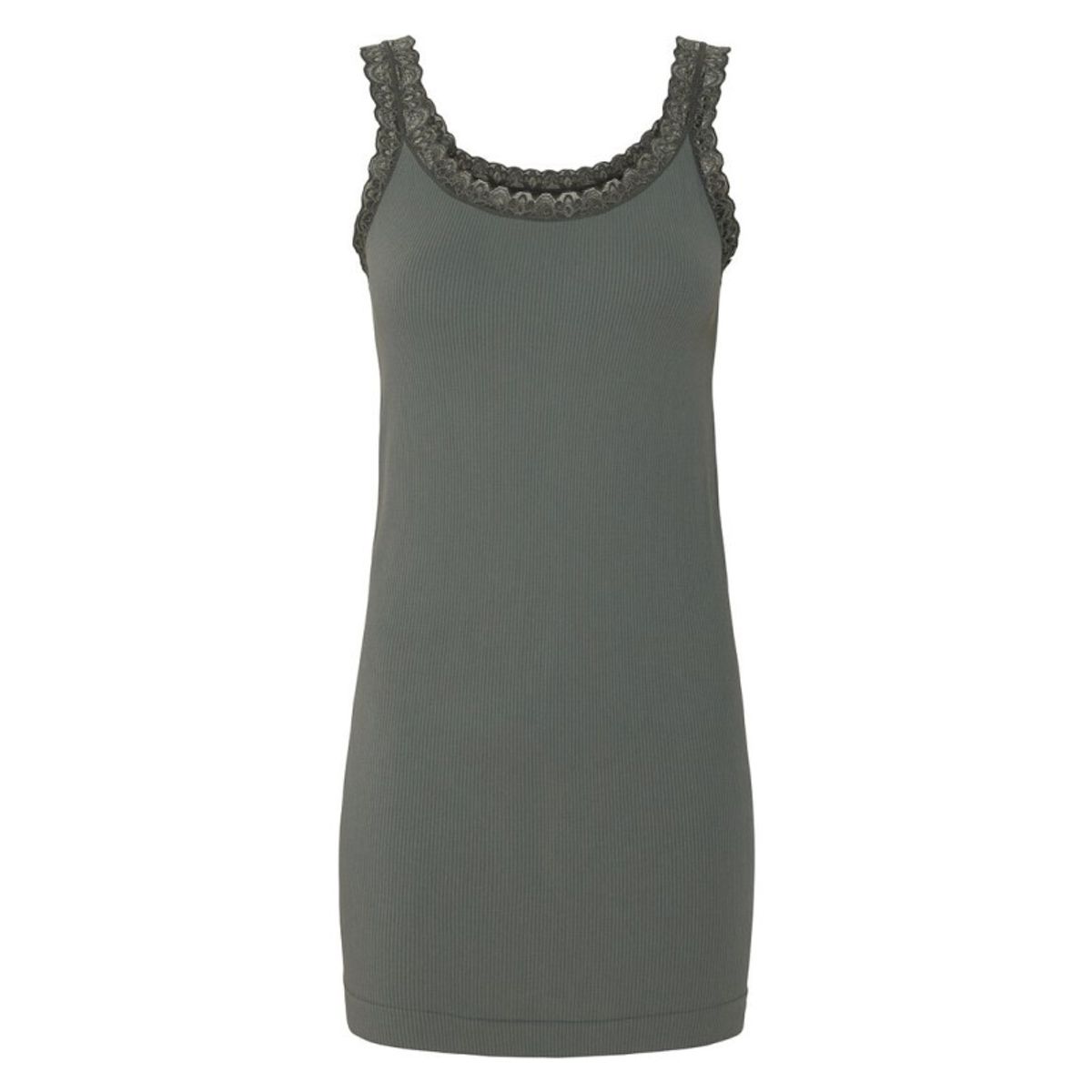 Tim & Simonsen - Frida rib top plus model m/blonde - olive